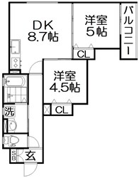 ピレーネ明和の物件間取画像